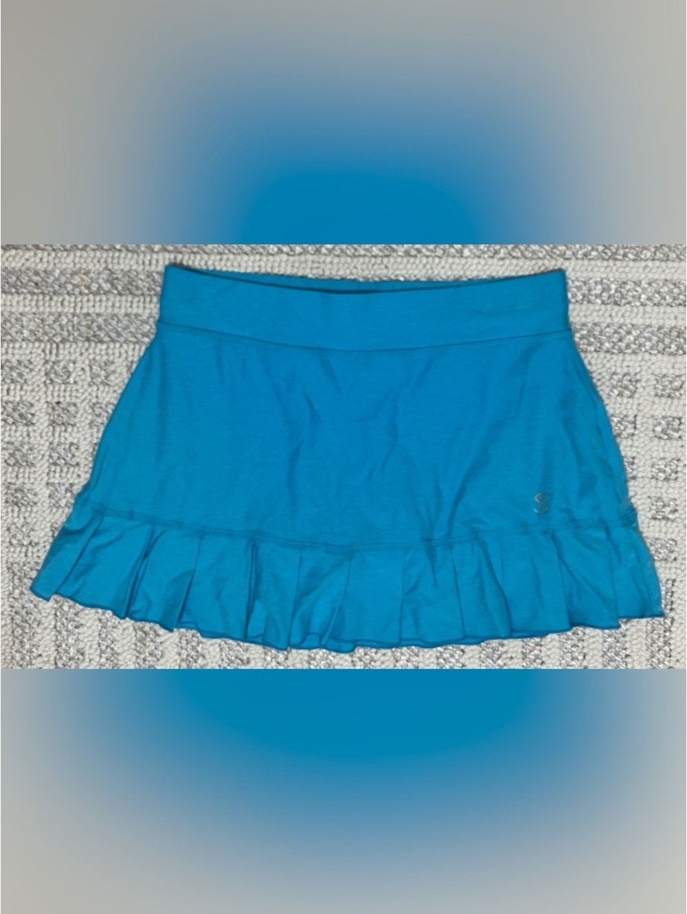 Sofibella Tennis ruffle Skirt blue small